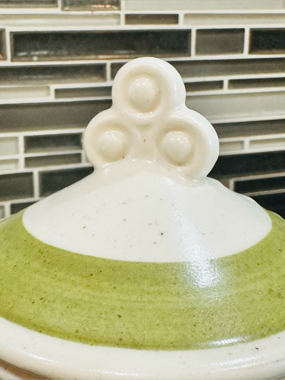Vtg Metlox Poppytrail Provincial Fruit Green Creamer and Lidded Sugar Bowl
